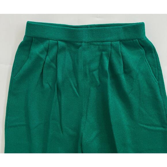 St John Evening Marie Gray Green Santana Knit Pants Size 8 READ Classic Academic - Picture 3 of 15
